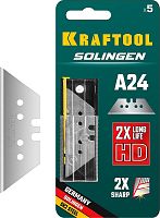 Лезвия трапециевидные Kraftool SOLINGEN А24 ,5 шт  картинка